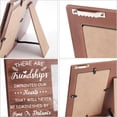thumbnail image 4 of There are Friendships Imprinted Our Hearts Picture Frame 4x6 inch Long Distance Friendship Photo Frame Hanging/Tabletop Rustic Wooden Gifts Frame for Christmas Birthday Graduation DIY, 4 of 7