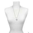 thumbnail image 3 of Delight Jewelry Silvertone Domed Multi Color DH Silvertone Dream Big Pendant Necklace, 25", 3 of 4