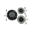 thumbnail image 5 of BalsaCircle 6 Charcoal Grey Carnations 12" 16" 20" Large Tissue Paper Flowers Wall Backdrop, 5 of 5