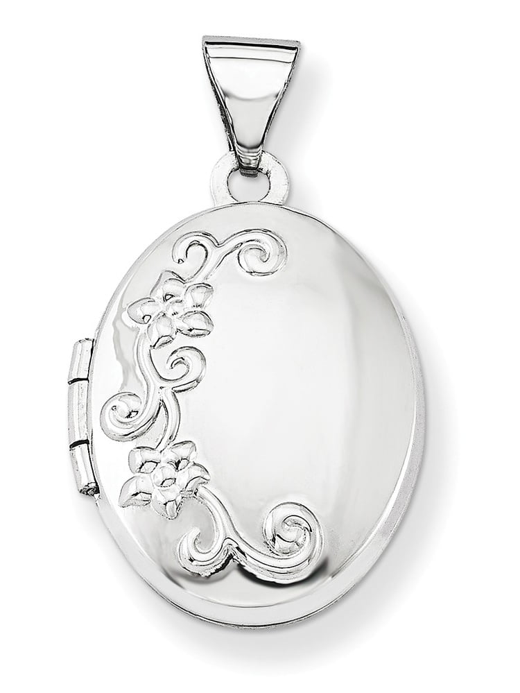 14k White Gold Locket - Walmart.com