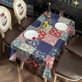 thumbnail image 2 of Pioneer Flower Floral Print Pattern Rectangle Tablecloth 60"x120", Waterproof Polyester Table Cloth, Wipeable Spillproof for Dining Camping Indoor Outdoor, 2 of 6