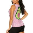 thumbnail image 3 of Sigee Cute Avocado for Women's Workout Tank Top,Running Tank Tops,Sleeveless Gym ClothesMedium, 3 of 8
