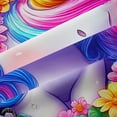 thumbnail image 5 of Erosebridal Cute Unicorn Blackout Curtains Set of 2 (52x84 Each)，Colorful Flowers Watercolor Splatter Ink Window Curtains For Kids Girls, 5 of 7