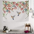 thumbnail image 2 of Tapestry Wall Hanging Tropical Flowers Butterfly Hummingbird Tapestry Polyester Tapestry Bright Wall Art Wall Blanket Wall Decor for Bedroom Living Room Dorm Decor（60 x 40 inch） Home Decor Gifts, 2 of 7