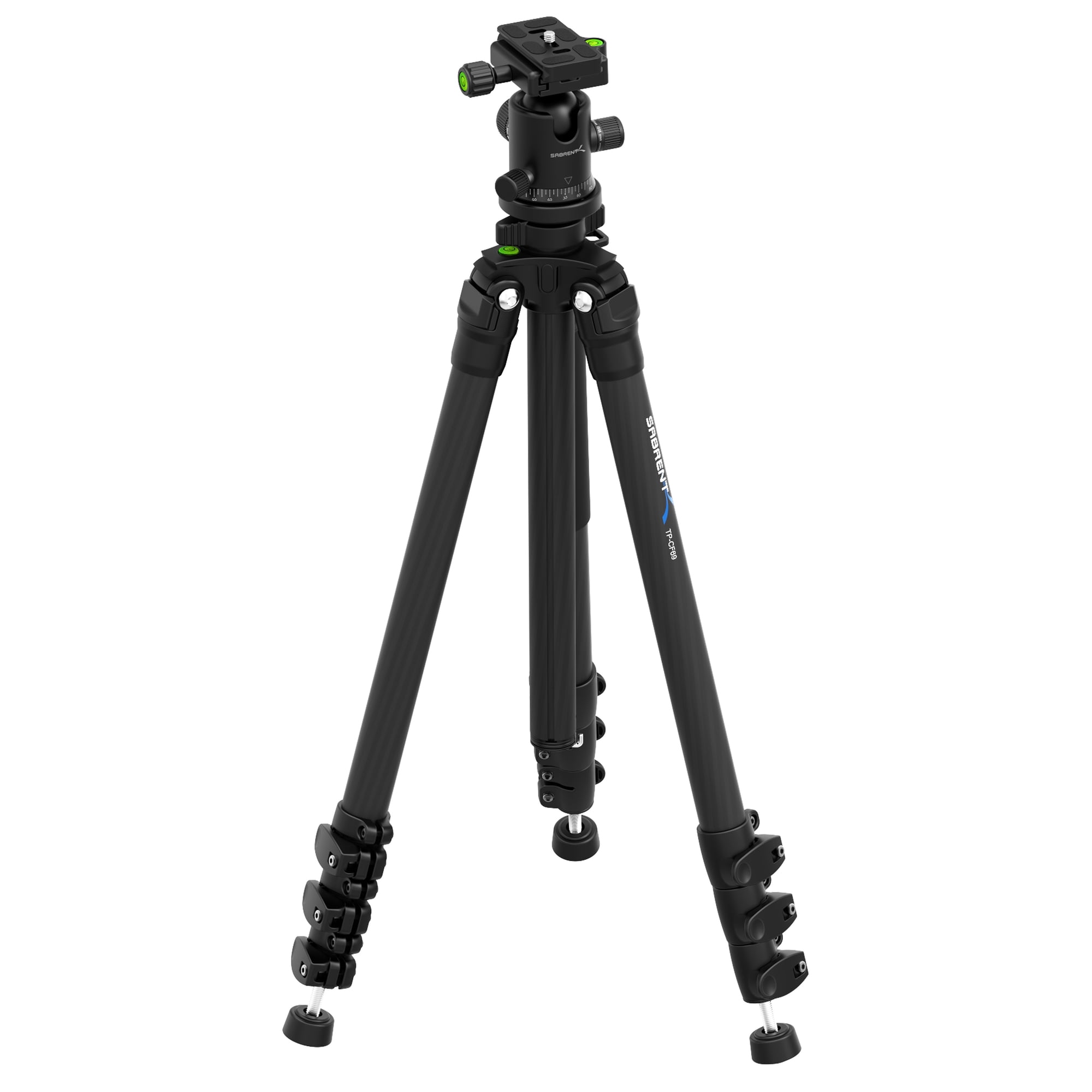 SABRENT 69 Inch Carbon Fiber Tripod With 360 Degree Camera Mount (TP-CF69)