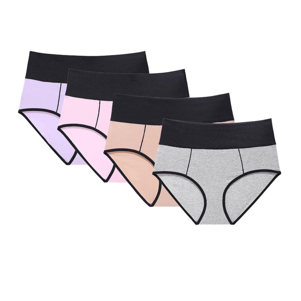 BESTSPR Womens Underwear Plus Size High Waist Cotton Sexy Drawstring