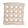 thumbnail image 1 of Coussin Gonflable Coussin de Voyage Coussin Gonflable PVC 16 Trous Coussin de Chaise Gonflable pour Voyage Extérieur Beige, 1 of 8