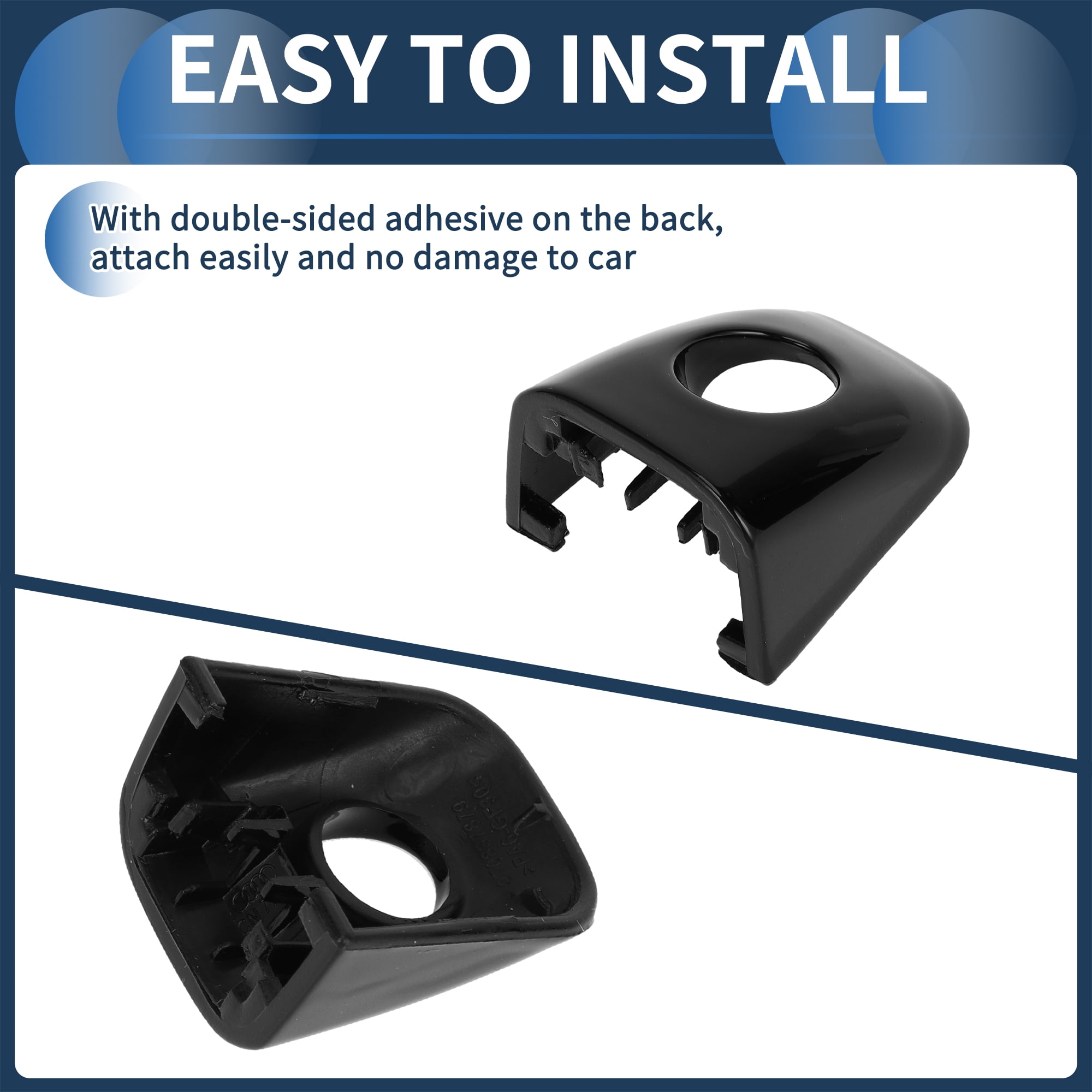 Unique Bargains Front Left Door Handle Cover for Audi A4/Avant 2013-2015 ABS Black 1 Pc