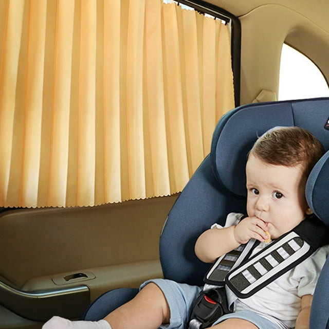 Cortinas para coche, parasol para ventana trasera de coche, aislamiento térmico, estiramiento automático, riel de succión magnético, parasol universal para coche.