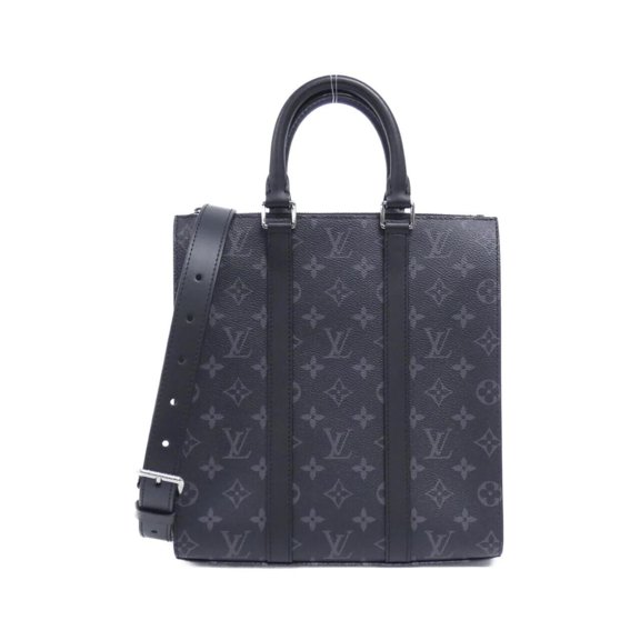 Pre-Owned Louis Vuitton Monogram Eclipse Sac Plat Cross Handbag M46098