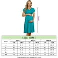 thumbnail image 5 of Yesfashion Women's V-neck A-line Knee Length Wrap Dress Swing Maternity Dresses For Baby Shower Or Casual, 5 of 5