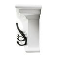 thumbnail image 3 of Home Wall Decorative Antique Brass Hardware 4 Hook Coat Rack - Classic White Finish, 3 of 7