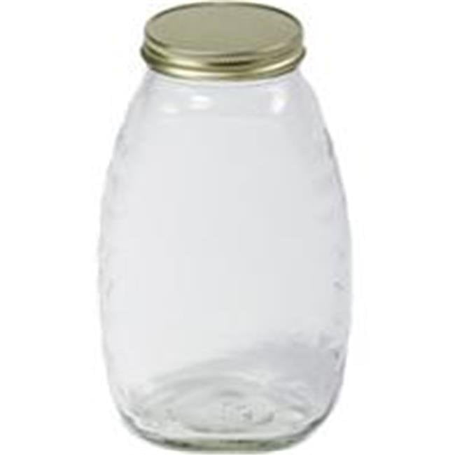 Glass Honey Jar With Lids 32 oz.