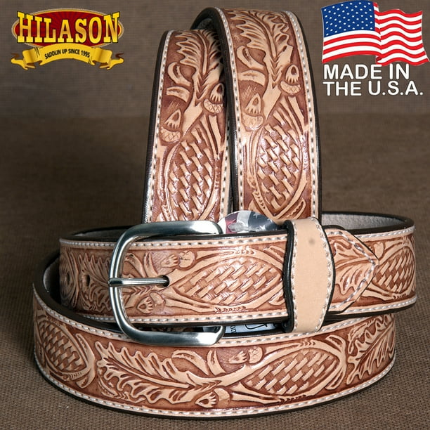 Hilason 54 Oakleaf Made In The Usa Holster Leather Work Belt Brown Com - Genuine Leather Work Belts Made In Usa Hilason 54 Oakleaf Made In The Usa Holster Leather Work Belt Brown Com - Genuine Leather Work Belts Made In Usa