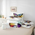 thumbnail image 5 of Butterfly 7 Piece Comforter Set Full Bed in a Bag,Rainbow Butterflies Bedding Sets Rustic Aesthetic Animal Sheet Set with Comforter,Watercolor Beetles Bed Set, 5 of 6
