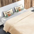 thumbnail image 5 of Yayeee Pillowcase Standard Size Set of 2 Satin Wrinkle Resistant Envelope Pillow Case, Beige Cats Reading, 5 of 8