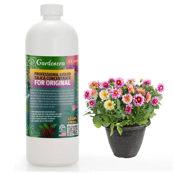 ⭐ 𝐁𝐄𝐒𝐓𝐒𝐄𝐋𝐋𝐄𝐑 Liquid Silica Plant Supplement - 32oz - ORIGINAL Liquid Silica Boost Fertilizer - Stronger Stems & Healthy Leaves for All Indoor & Outdoor Plants (Makes 180 Gallons)