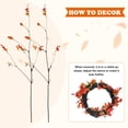 thumbnail image 3 of Sanmadrola 2 Pcs Fall Stems Artificial Ficus Branches 38 Inch Faux Eucalyptus Stems Fall Decor Fake Leaves Fall Decorations for Home Autumn Table Decor Fall Branches for Vase Filler, 3 of 8