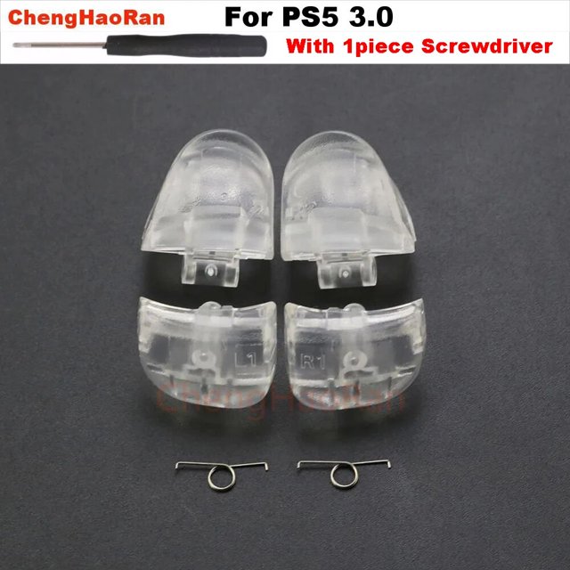 1ensemble pour PS5 V3.0 BDM-030 Contrôleur L1 R1 L2 R2 Gâchettes Boutons d'Épaule avec Ressorts Pièces de Rechange Accessoires m