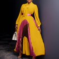 thumbnail image 3 of Women's Fall Dresses Flowy Casual Floral Maxi Dress Smocked Tiered Long Dress, 3 of 5