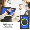 thumbnail image 3 of 3 Layer Case for Lenovo Tab M9 9.0" 2023, for Kids Heavy Duty Protective Case with Screen Protector & Stylus Holder & 360 Rotating Stand Hand/Shoulder Strap for Lenovo Tab M9, Blue+Black, 3 of 10