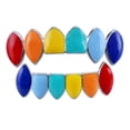 thumbnail image 1 of Colorful Tooth Brace Shiny Teeth Socket Gold Plating Teeth Decoration Teeth Accessories Silver, 1 of 6