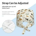 thumbnail image 3 of Scrub Caps Women Men, Dogs Funny Pets A Adjustable Working Caps, Turban Hat Cleaning Working Cap with Sweatband, Elastic Bandage Tie Back Nurse Cap, 3 of 5