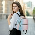 thumbnail image 6 of FORMRS Mini Backpack Purse for Women Travel Daypack Casual Shoulder Bag, Light Pink Gradient, 6 of 7