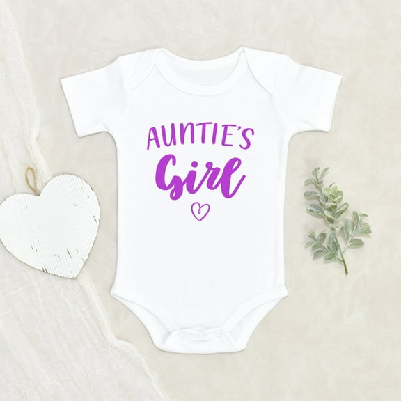 Aunt Baby Clothes - Auntie's Girl Baby Clothes - Pregnancy Announcement Clothes - Auntie Bestie Clothes