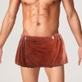 thumbnail image 6 of Mens Soft Wearable Bath Towel Short Pants Adjustable Towel Pool Beach Spa Bathing Shower Cover up Wrap Around Towels, 6 of 6