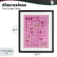 thumbnail image 4 of Stupell Industries Contemporary Pink Toned Candies Black Framed Print Under Glass, 17 x 21, by LISH Creative, 4 of 8