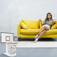 thumbnail image 4 of Nomeni Rubbish Bags Trash Can Basketball Hoop Basketball Net Trash Can Waste Basket Basketball Gift Basketball Trash Can Holder For Home Bedroom Gym (Including 1pc Basketball Trash Can), 4 of 8