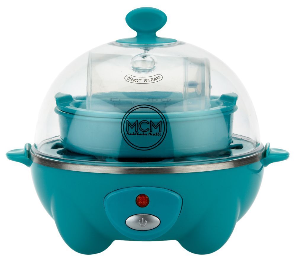 Eggspress Egg Cooker & Poacher, 6 eggs, Aqua