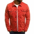 thumbnail image 1 of Mens Denim Jeans Jacket Short Slim Fit, 1 of 1