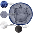 thumbnail image 4 of Cama para mascotas Asvin Small para perros y gatos, extra suave, azul, 50 cm, 4 of 6