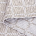 thumbnail image 5 of SAFAVIEH Montauk Elwyn Checkered Cotton Area Rug, Beige/Ivory, 6' x 6' Round, 5 of 10