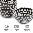 thumbnail image 4 of Thyme & Table Dinnerware Black & White Medallion Stoneware Round Bowls, 4 Pack, 4 of 6