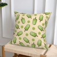 thumbnail image 6 of Throw Pillow Covers, Kiwi ice cream Soft Square Pillow Cases with Invisible Zipper for Couch Bed Sofa, Farmhouse Fall Home Decor 12"x12", 6 of 7
