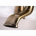 thumbnail image 2 of Kingston Brass KS267AB Kingston 6" Center Deck-Mount Clawfoot Tub Faucet with Hand Shower, Antique Brass, 2 of 8