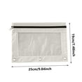 thumbnail image 3 of Uuiauoio Zipper Pouch for 3 Ring Binder Binder Storage Pouch with Clear Window Assorted Colors Smooth Zipper Large Capacity with 3 Reinforced Grommets for Office, 3 of 9