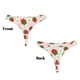 thumbnail image 3 of Balery Strawberry Floral Tangas de Algodón para Mujer con Estampado – Ropa Interior Sexy, Transpirable, G-string-X-Small, 3 of 6