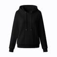 thumbnail image 6 of Tqcoqu Women's Cable Knit Textured Pullover Hoodie,Drawstring Hood Long Sleeve Loose Casual Sweatshirt Tops For Fall Winter,Black Women's S-XXL, 6 of 6