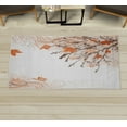 thumbnail image 1 of Nature Decorative Rug, Autumn Maple Leaves Branches in Fall Earthen Tones Faded Woodland Art Print, Quality Carpet for Bedroom Dorm and Living Room, 6 Sizes, Marigold Coconut, by Ambesonne, 1 of 1