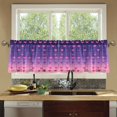 thumbnail image 4 of Yayeee Kitchen Curtains Tier Set of 2 Light Filtering 57"x24" Over Sink Window Panels, Gradient Love, 4 of 7