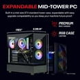 thumbnail image 4 of Skytech Gaming Azure 3 Gaming PC, Intel i5 14400F 2.5GHz, NVIDIA RTX 5060 Ti 8GB VRAM, 1TB Gen4 NVMe SSD, 16GB DDR4 RAM 3200, 650W GOLD PSU, Wi-Fi, Win 11, Desktop, 4 of 12