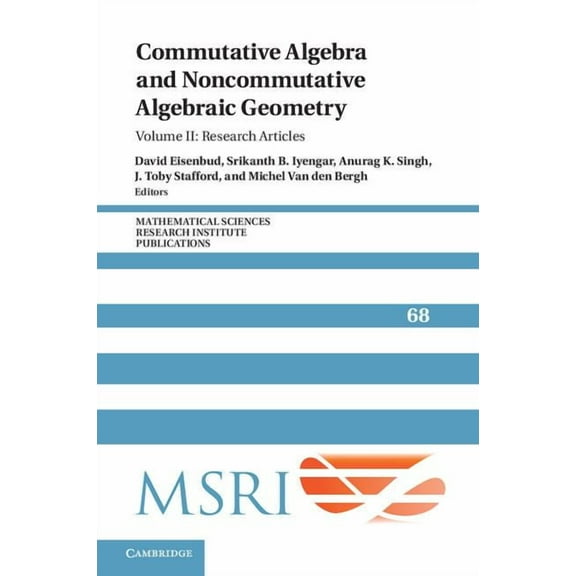 Mathematical Sciences Research Institute Commutative Algebra and Noncommutative Algebraic Geometry, Book 68, (Hardcover)