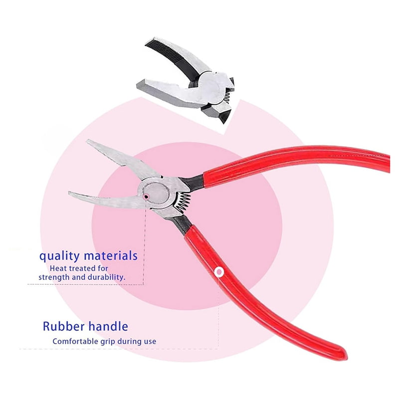 Glass Cutters Tools Set Glass Cutting Tool Kit Glass Cutter Glass Running Pliers Breaker Grozer Pliers with Oil Feed