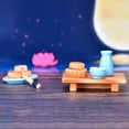 thumbnail image 4 of Visland Moon Cake Kitchenware Lotus Mini Decor, Miniature Garden Decoration Gift for Mid-Autumn Festival, 4 of 6