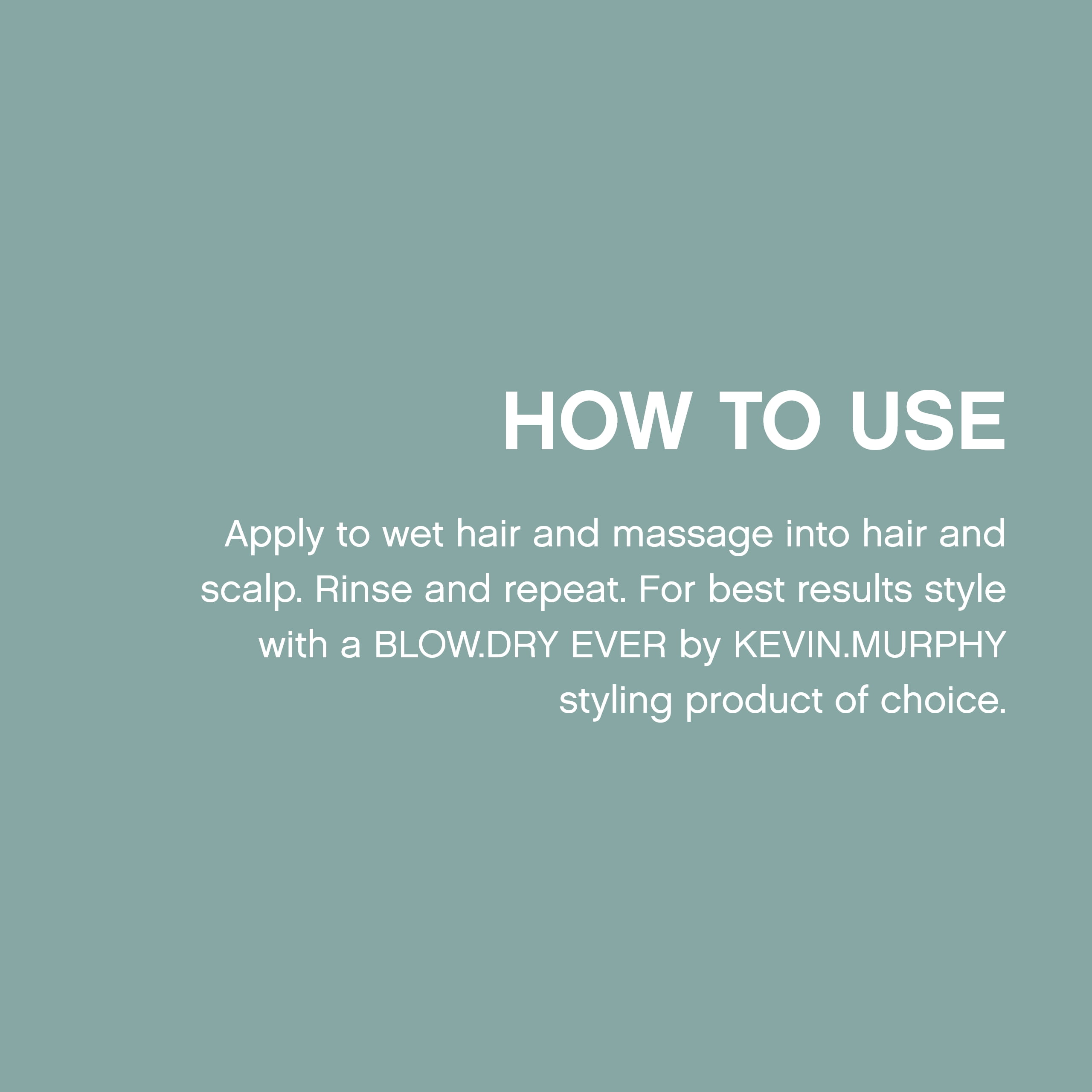 KEVIN.MURPHY BLOW.DRY WASH - Nourishing, Repairing Hair Care - Safe for Everyday Use - Deep Nourish Hair Shampoo - Offers Heat Protection - 250 mL / 8.4 fl oz