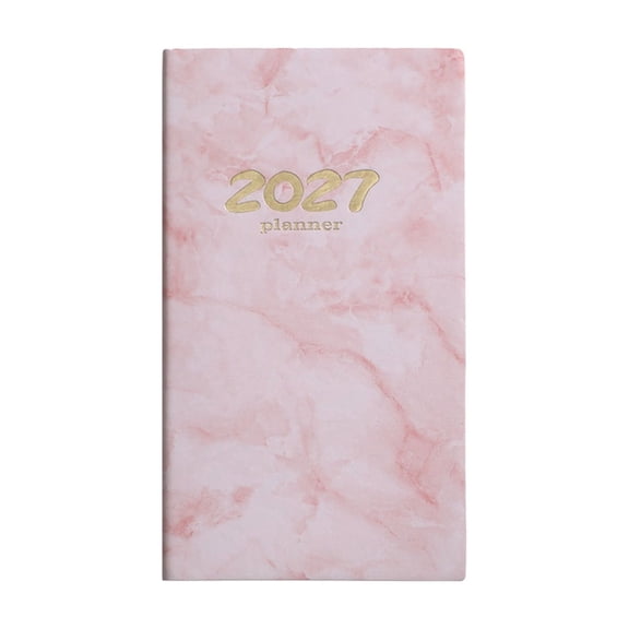 2027 Daily Journal, English Planner Notebook, Portable Calendar Organizer, 365 Day Schedule Book, Compact Appointment Planner, Personal Time Management Notebook